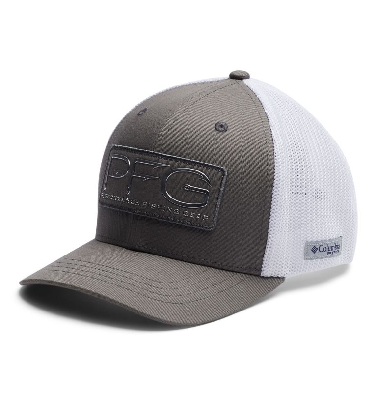 White Black Kids' PFG Mesh Hats | XDURVQ-598 - Columbia Outlet Store