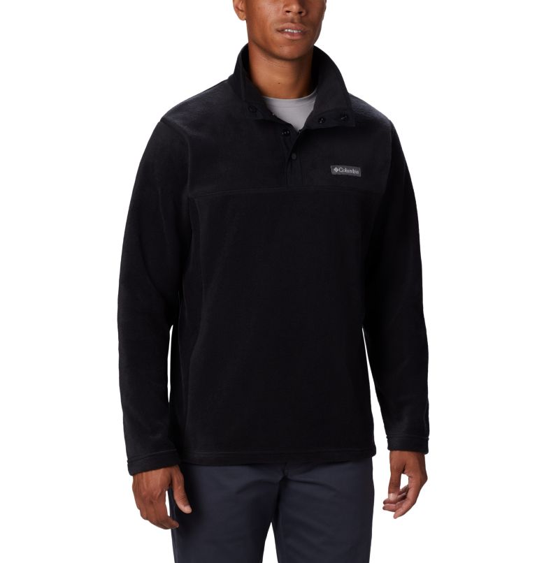 Black Men's Steens Mountain Fleece Jacket | MRVQWY-529 - Columbia Outlet Store