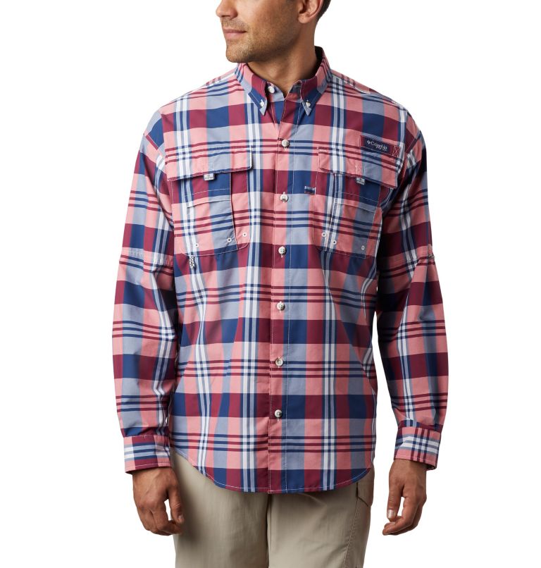 Blue Men's PFG Super Bahama Shirts | JTVLIK-253 - Columbia Outlet Store