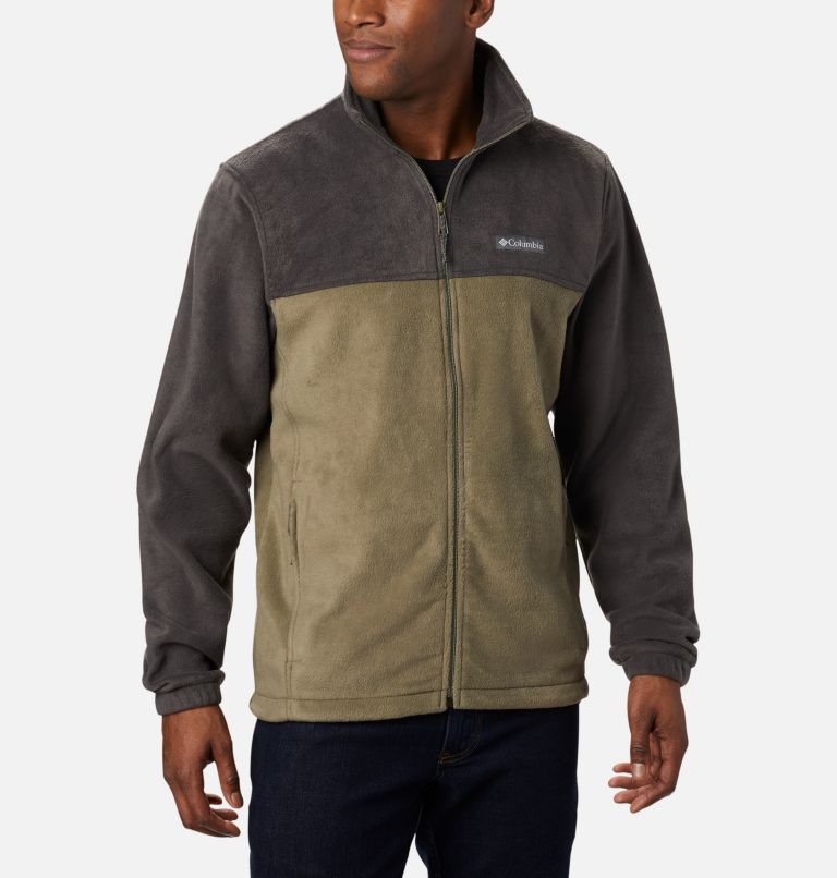 Black Grey Men's Steens Mountain 2.0 Fleece Jacket | TYQSDI-709 - Columbia Outlet Store
