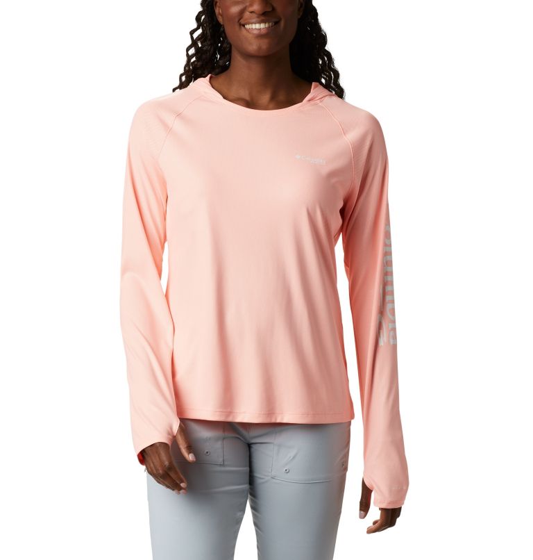 Grey Women's PFG Tidal Deflector Hoodies | OMQNIG-476 - Columbia Outlet Store
