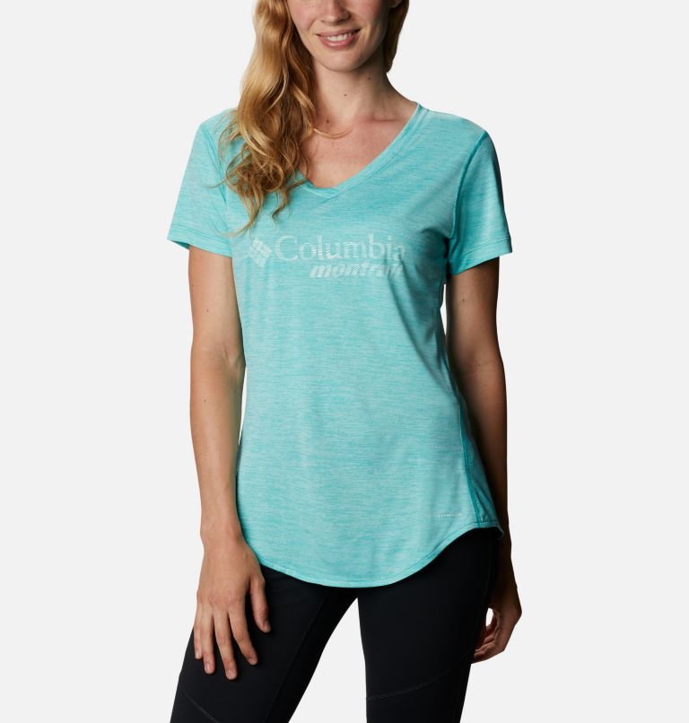 White Women's Trinity Trail T-Shirt | YBRKAO-653 - Columbia Outlet Store