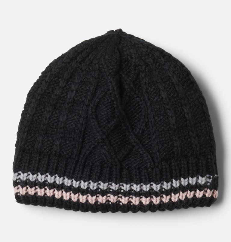 Black Grey Pink Kids' Cabled Cutie Beanie | PORCDX-534 - Columbia Outlet Store