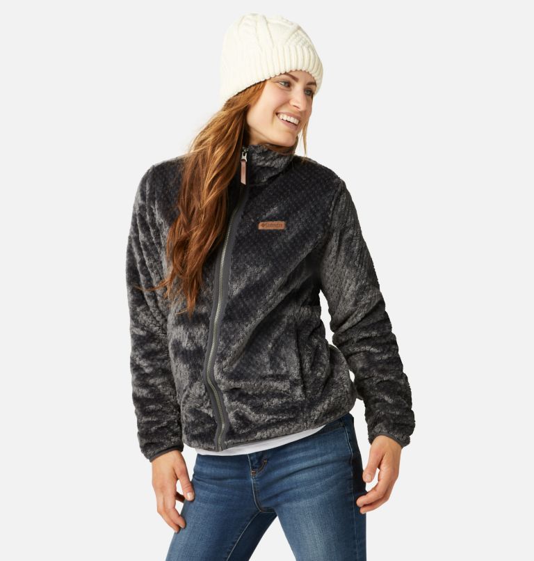 Black Women's Fireside Sherpa Fleece Jacket | XGFMHL-608 - Columbia Outlet Store
