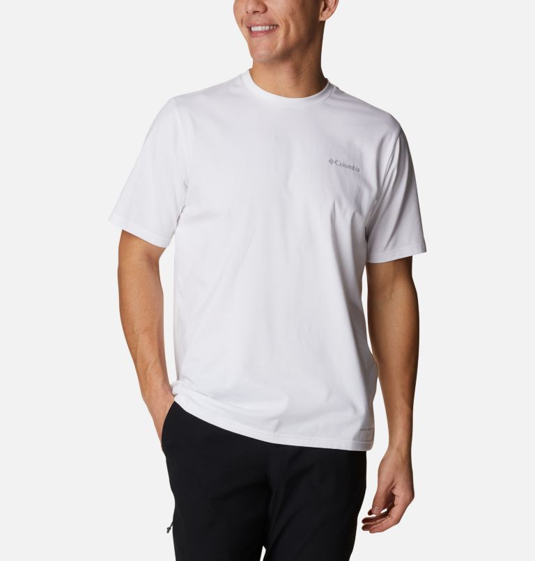 White Men's Sun Trek T-Shirt | RHJFIL-483 - Columbia Outlet Store