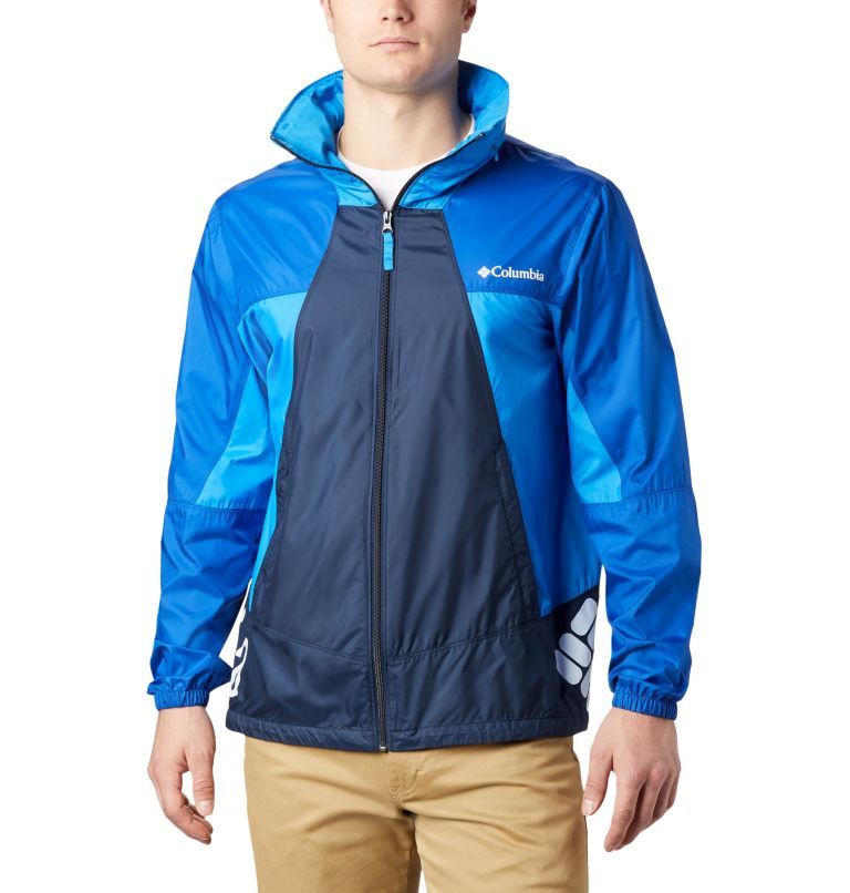 Black Grey Men's Point Park Windbreaker | JKIRYD-417 - Columbia Outlet Store
