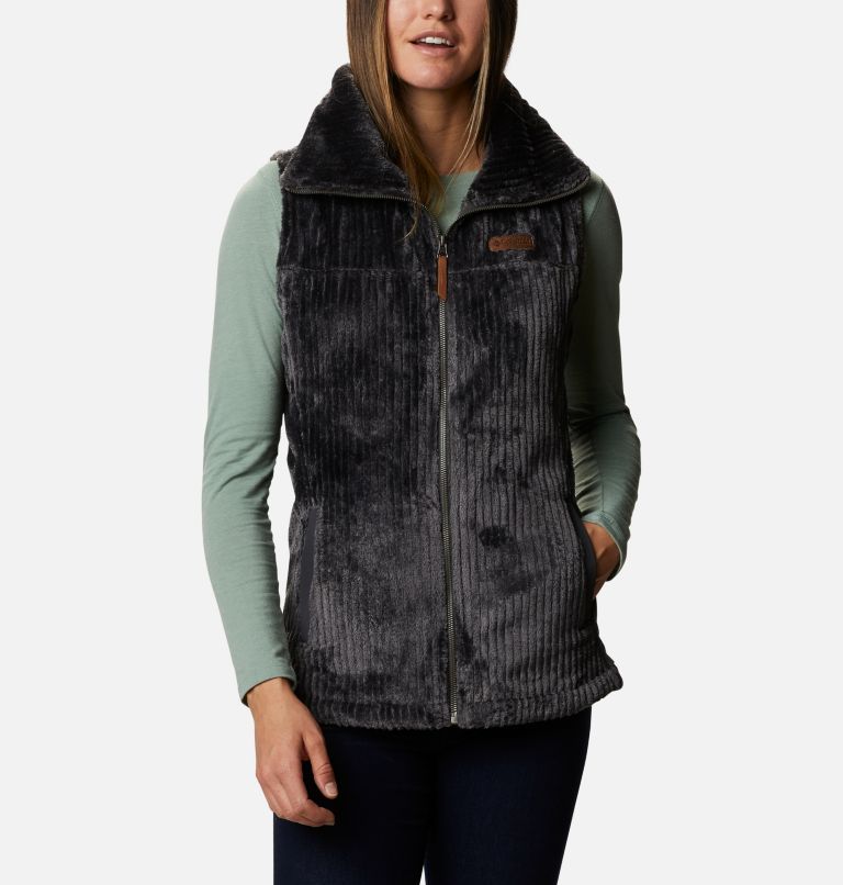 Black Women's Fireside Sherpa Vest | ASEJXB-052 - Columbia Outlet Store