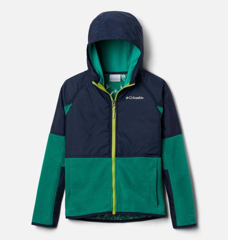 Green Navy Kids' Basin Butte Fleece Jacket | RFKNBJ-320 - Columbia Outlet Store