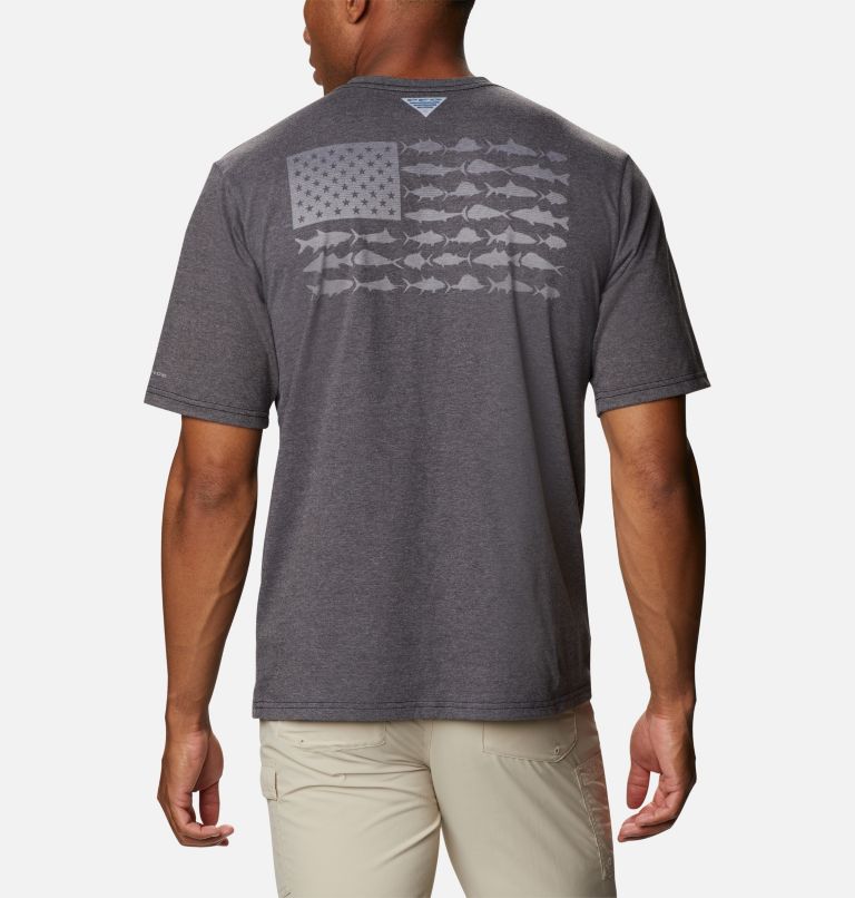 Navy Men's PFG T-Shirt | PVRZGT-931 - Columbia Outlet Store
