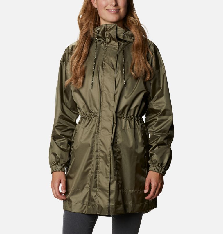 Green Women's Splash Side Rain Jacket | PAGFVE-091 - Columbia Outlet Store