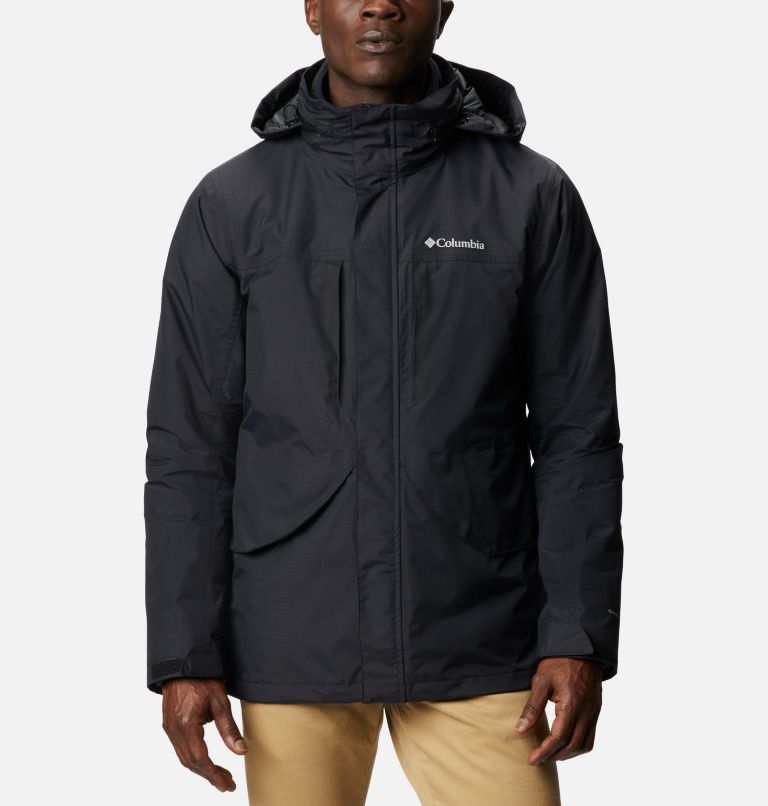 Black Men's Mecan Pass Interchange 3 In 1 Jacket | FTVAEP-164 - Columbia Outlet Store