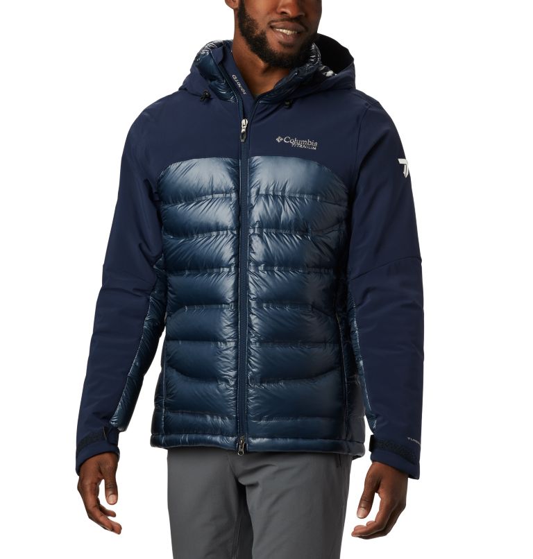 Navy Men's Heatzone 1000 Ski Jacket | QVLIZO-186 - Columbia Outlet Store