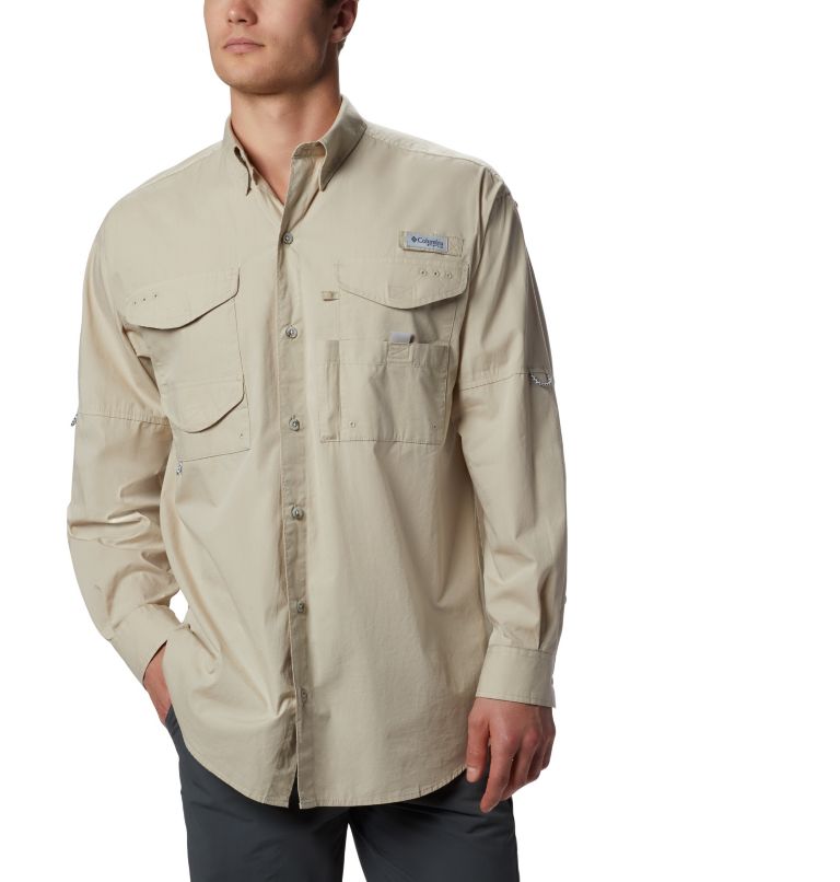Blue Men's PFG Bonehead Shirts | RBGDTJ-954 - Columbia Outlet Store