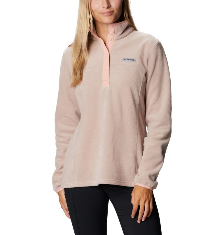 Pink White Women's Benton Springs Hoodies | BICTEY-046 - Columbia Outlet Store