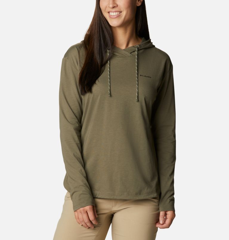 Green Women's Sun Trek Hoodies | TLNBYD-312 - Columbia Outlet Store