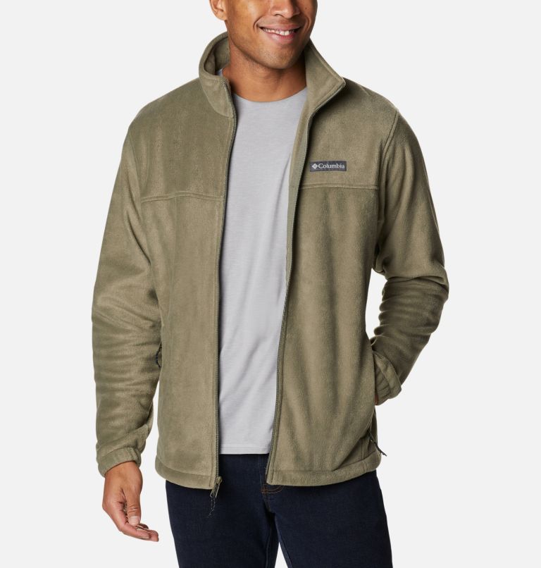 Black Grey Men's Steens Mountain 2.0 Fleece Jacket | TYQSDI-709 - Columbia Outlet Store