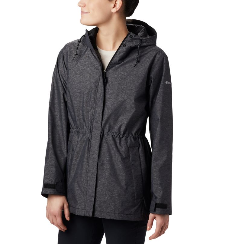 Black Women's Norwalk Mountain Rain Jacket | MAEKHY-987 - Columbia Outlet Store