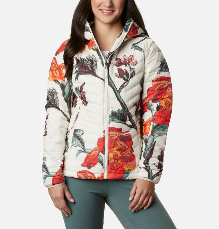 White Women's Coats Hooded Jacket | QKBVJW-093 - Columbia Outlet Store