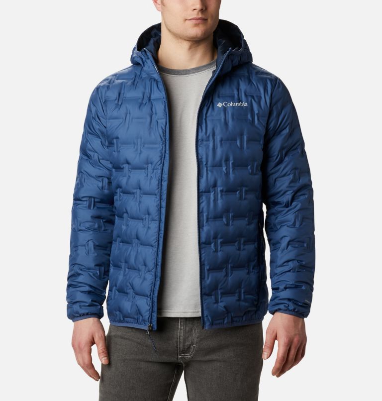 Blue Men's Delta Ridge Down Jacket | FEHZXD-769 - Columbia Outlet Store