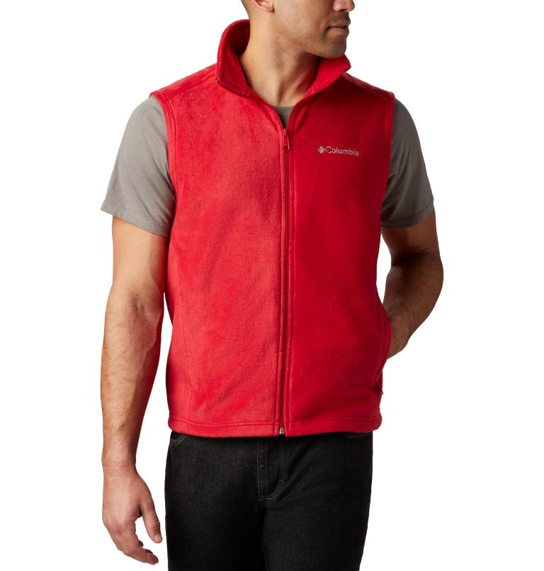 Black Grey Men's Steens Mountain Vest | QZJLSB-867 - Columbia Outlet Store