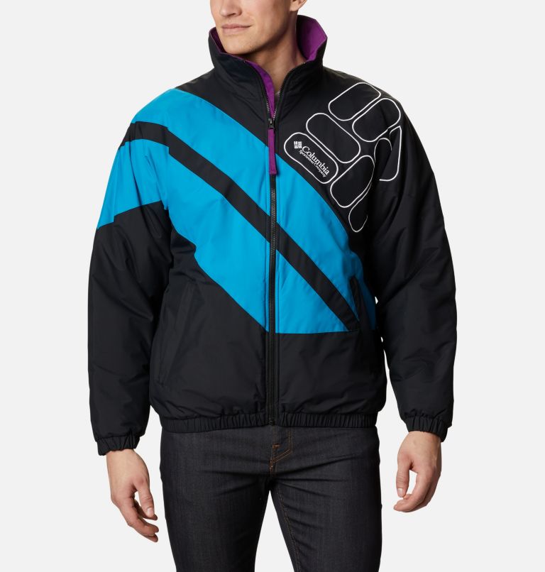 Black Light Blue Men's Sideline Parkas | POKYCJ-571 - Columbia Outlet Store