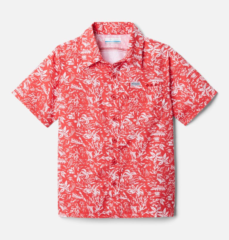 Red Kids' PFG Slack Tide Shirts | MSFRZT-043 - Columbia Outlet Store