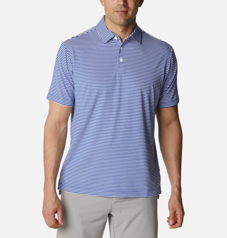 Azul Men's Omni-Wick Polo | UYHJCX-280 - Columbia Outlet Store