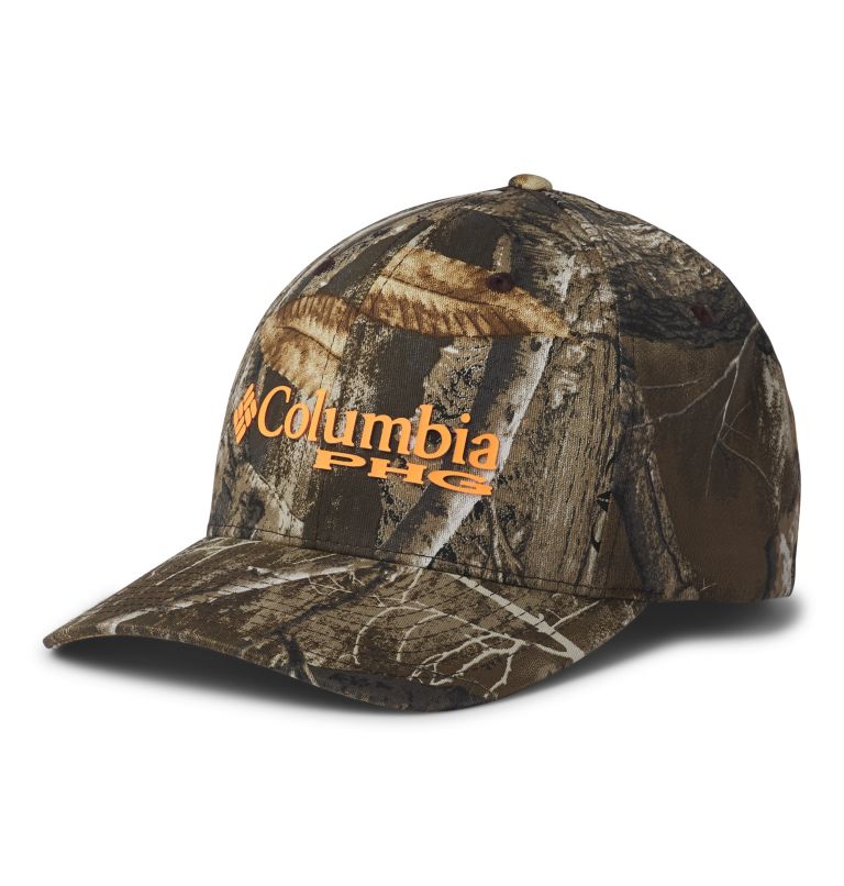 Khaki Women's PHG Camo Baseball Cap Hats | NLUBGC-975 - Columbia Outlet Store