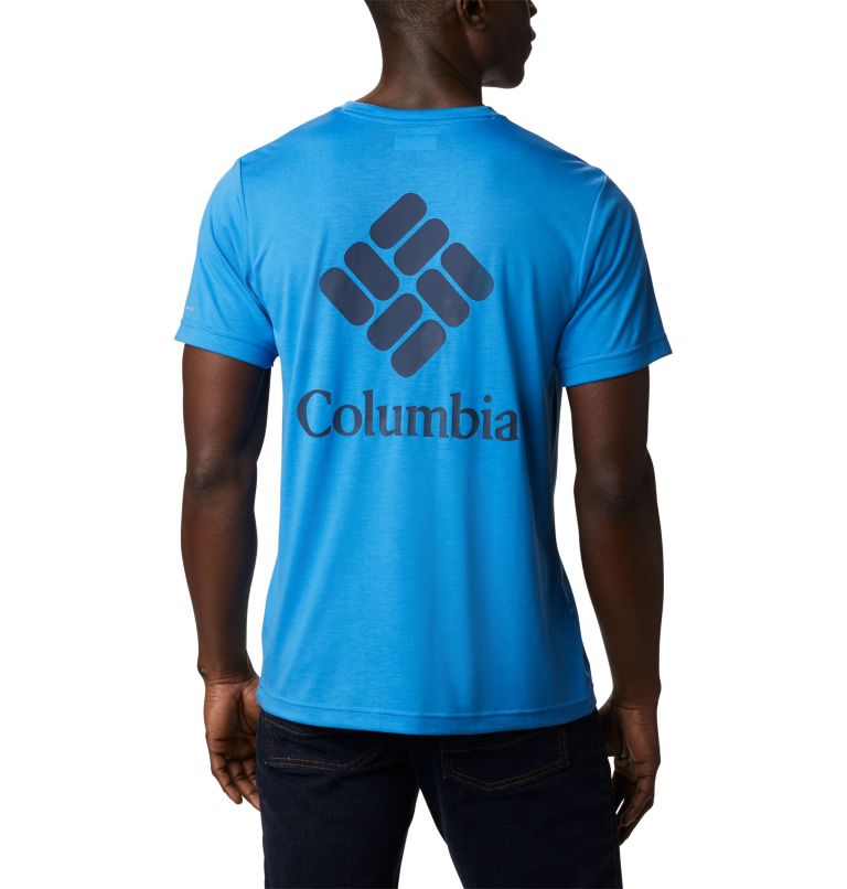 Blue Men's Maxtrail Logo T-Shirt | ZSNXFE-635 - Columbia Outlet Store