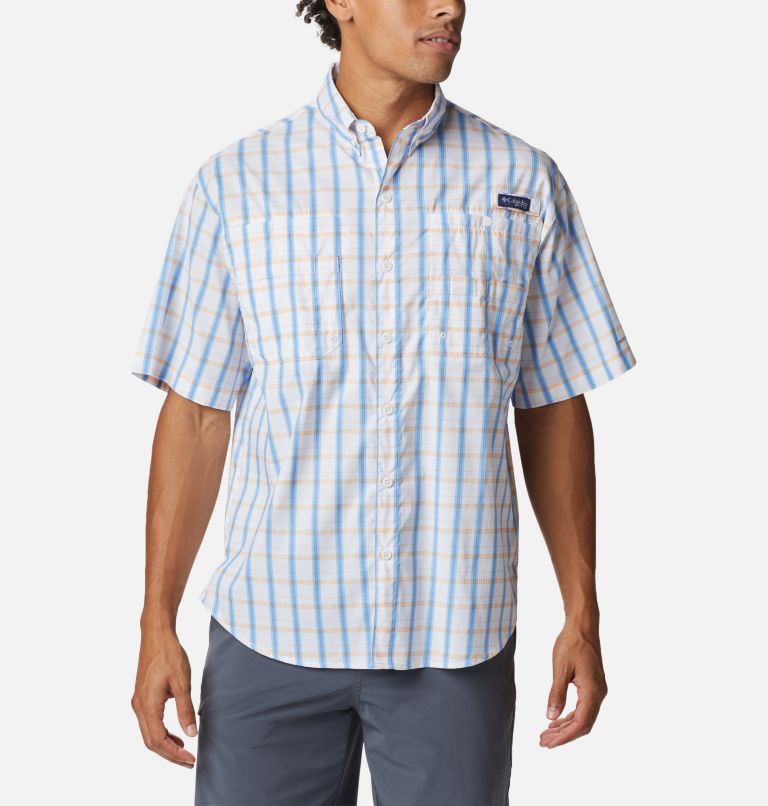 Blue Men's PFG Super Tamiami Shirts | LKGVHN-613 - Columbia Outlet Store