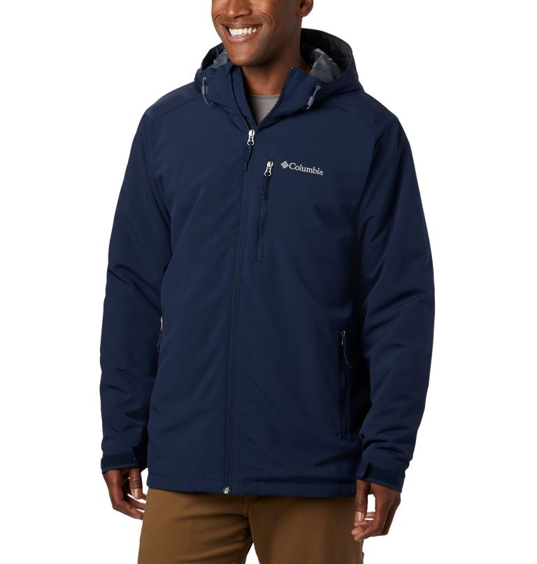 Navy Men's Gate Racer Ski Jacket | QKVRZD-495 - Columbia Outlet Store