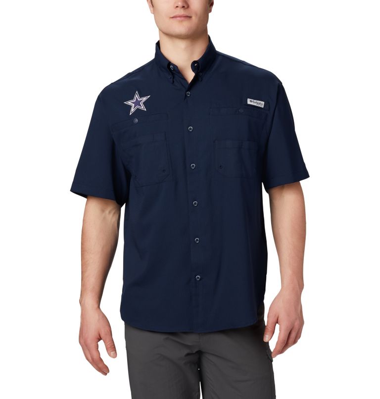 Navy Men's PFG Tamiami Shirts | ORUADK-458 - Columbia Outlet Store