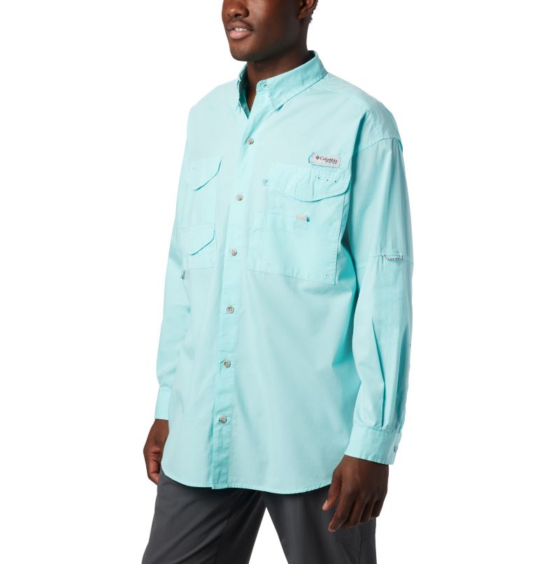 Blue Men's PFG Bonehead Shirts | RBGDTJ-954 - Columbia Outlet Store