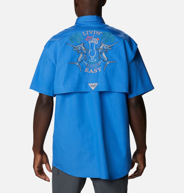 Blue Men's Bonehead Shirts | RZGWTP-657 - Columbia Outlet Store