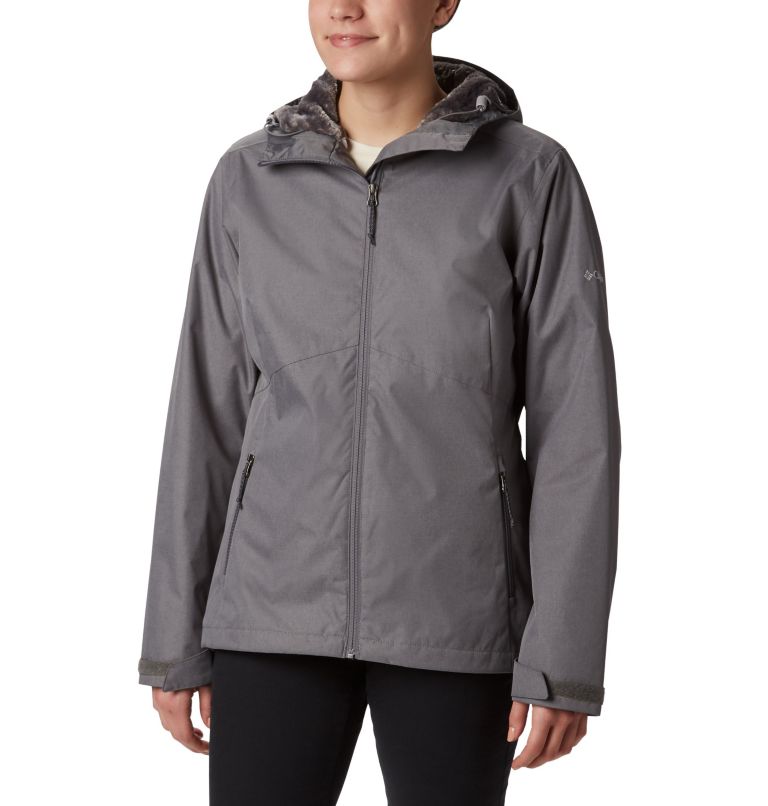 Grey Women's Rainie Falls Rain Jacket | MDBCQO-794 - Columbia Outlet Store