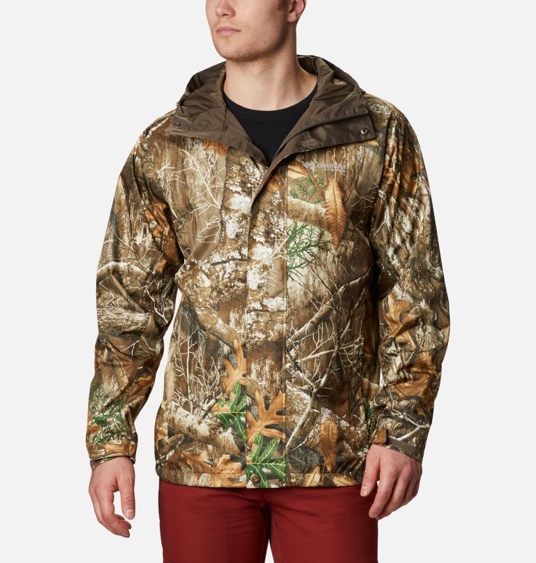 Multicolor Men's PHG Camo Rain Jacket | OSMVPD-673 - Columbia Outlet Store