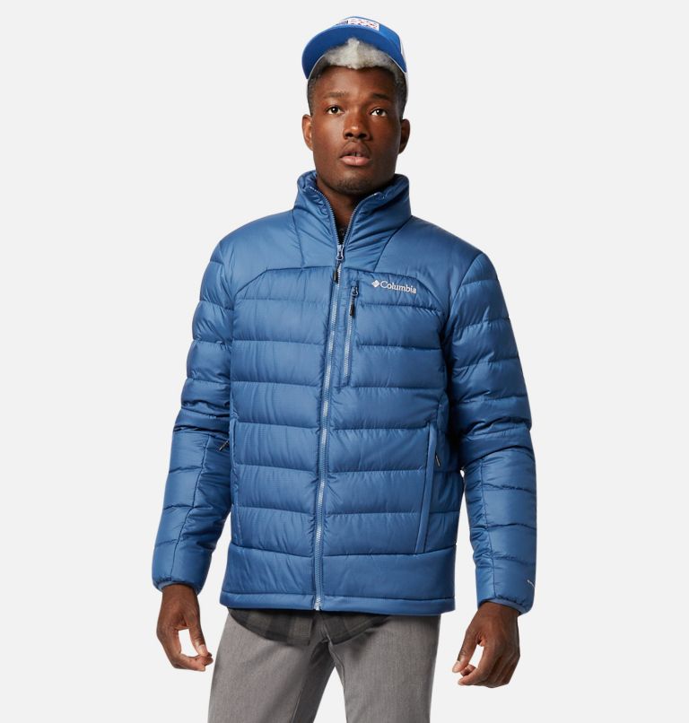 Navy Men's Autumn Park Down Jacket | CXLGQR-689 - Columbia Outlet Store