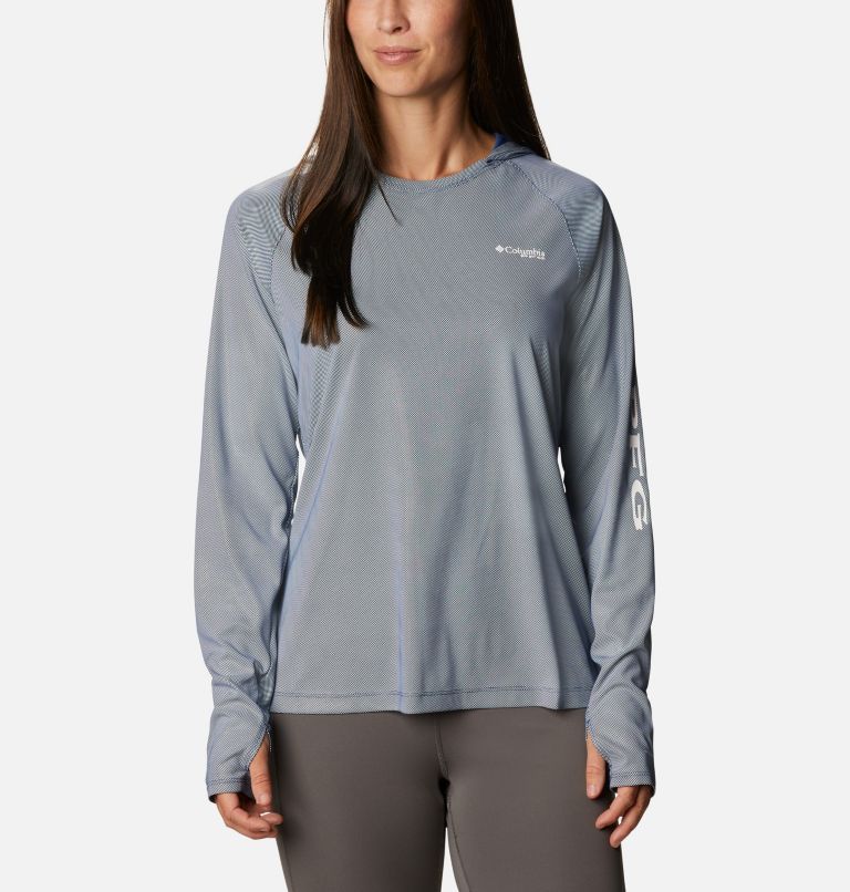 Grey Women's PFG Tidal Deflector Hoodies | OMQNIG-476 - Columbia Outlet Store