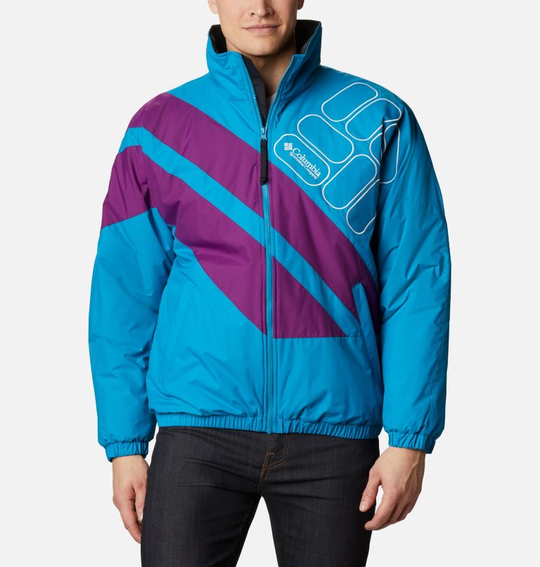 Black Light Blue Men's Sideline Parkas | POKYCJ-571 - Columbia Outlet Store