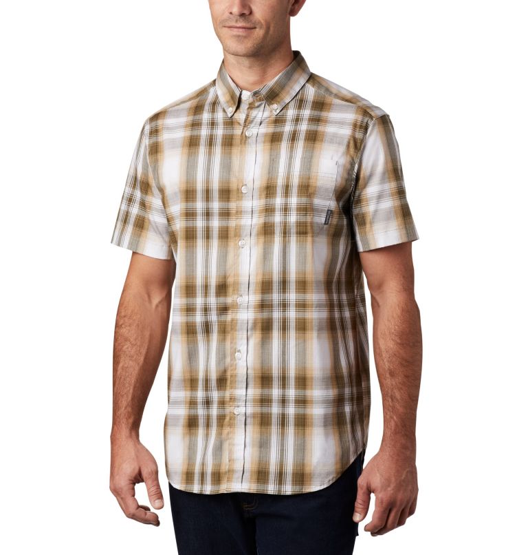 Green Men's Rapid Rivers II Shirts | HFNCMV-269 - Columbia Outlet Store