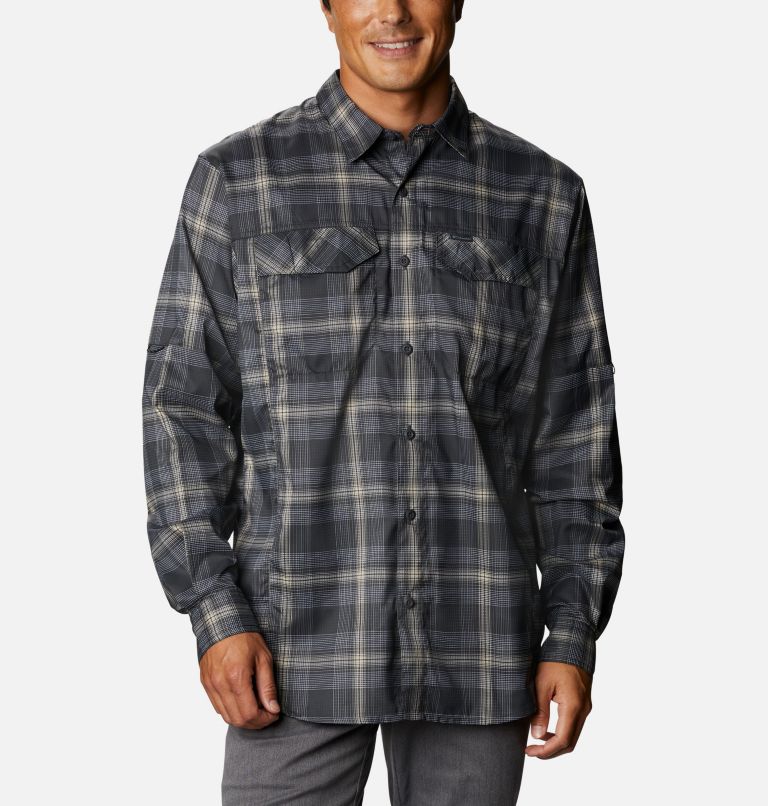Green Men's Silver Ridge Lite Plaid Shirts | AHZBXL-850 - Columbia Outlet Store