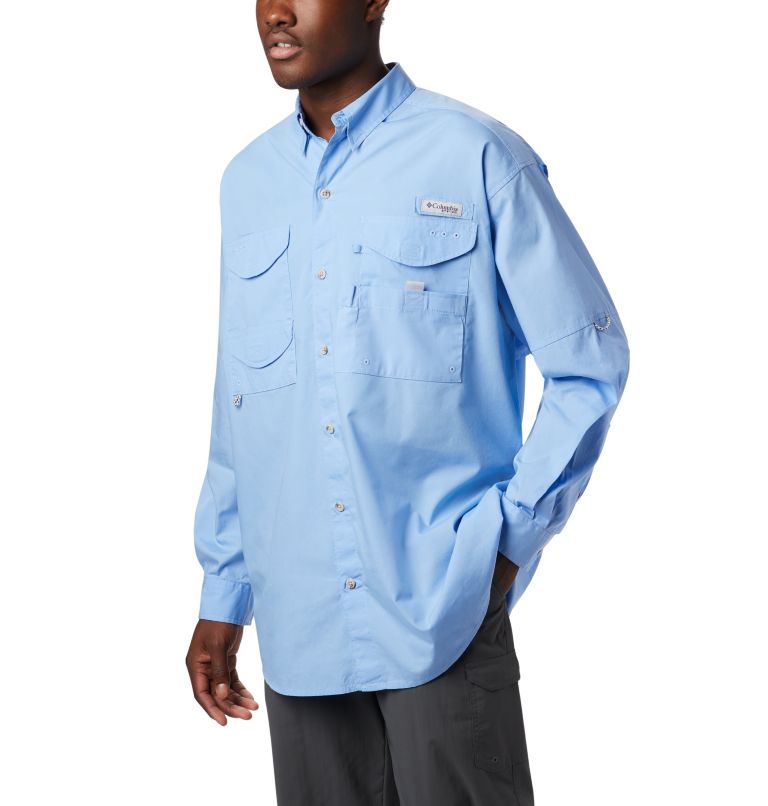Blue Men's PFG Bonehead Shirts | RBGDTJ-954 - Columbia Outlet Store