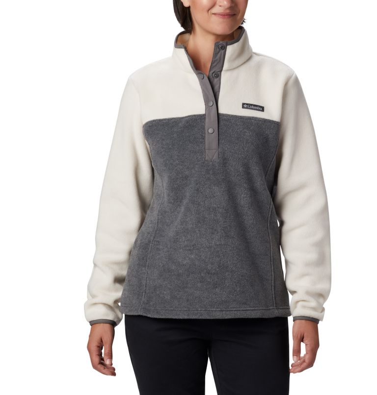 Pink White Women's Benton Springs Hoodies | BICTEY-046 - Columbia Outlet Store