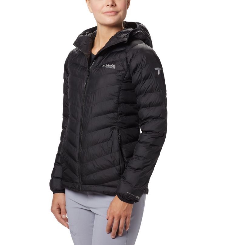 Black Women's Snow Country Hooded Jacket | UXLJIC-467 - Columbia Outlet Store