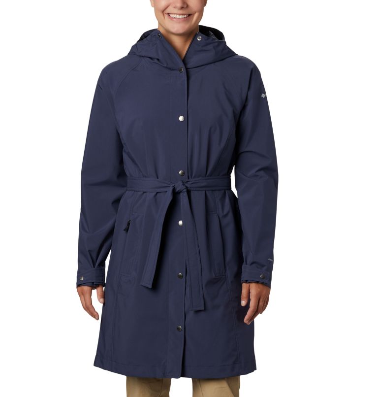 Black Women's Here And There Rain Jacket | PZINAE-657 - Columbia Outlet Store
