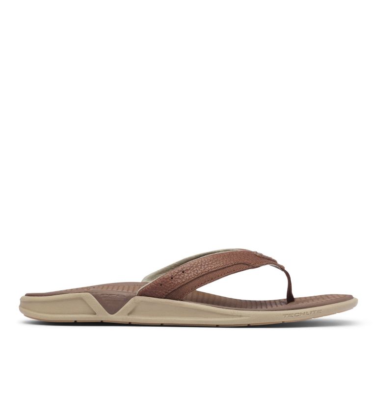 Khaki Men's PFG Rostra II Flip Flops | SPQAVD-135 - Columbia Outlet Store