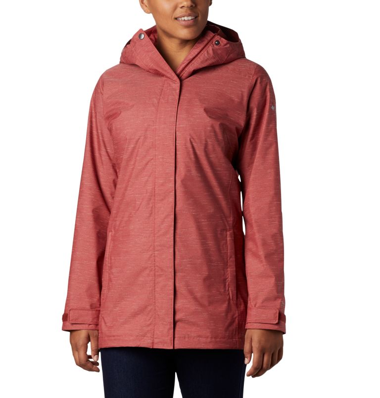 Red Women's Splash A Lot Rain Jacket | TOLCSR-897 - Columbia Outlet Store
