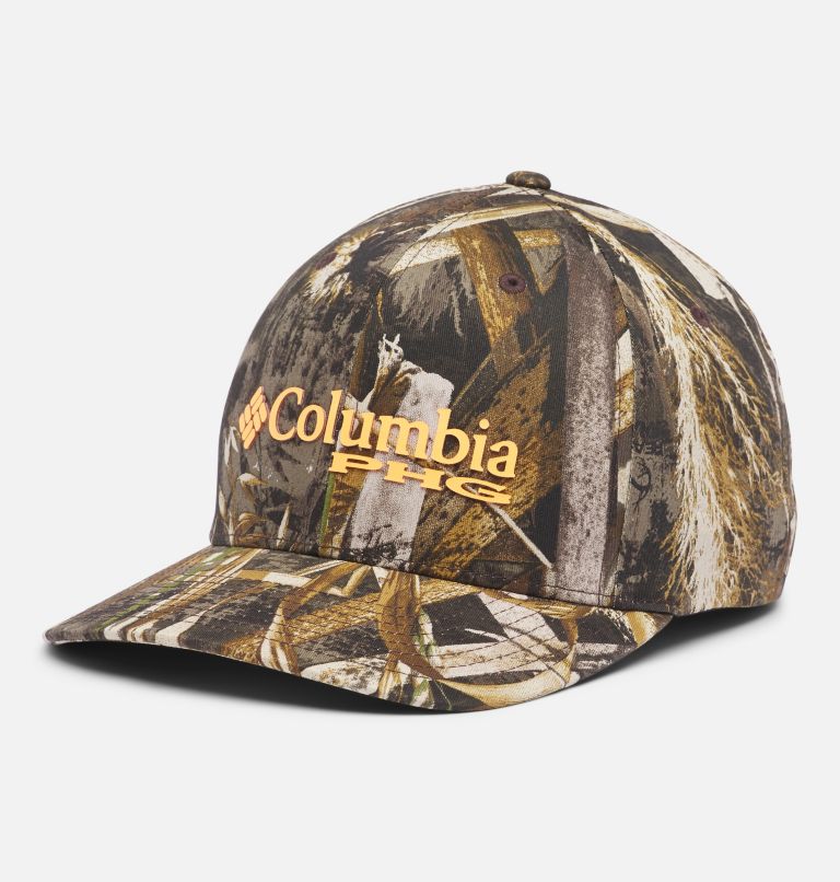 Khaki Women's PHG Camo Baseball Cap Hats | NLUBGC-975 - Columbia Outlet Store