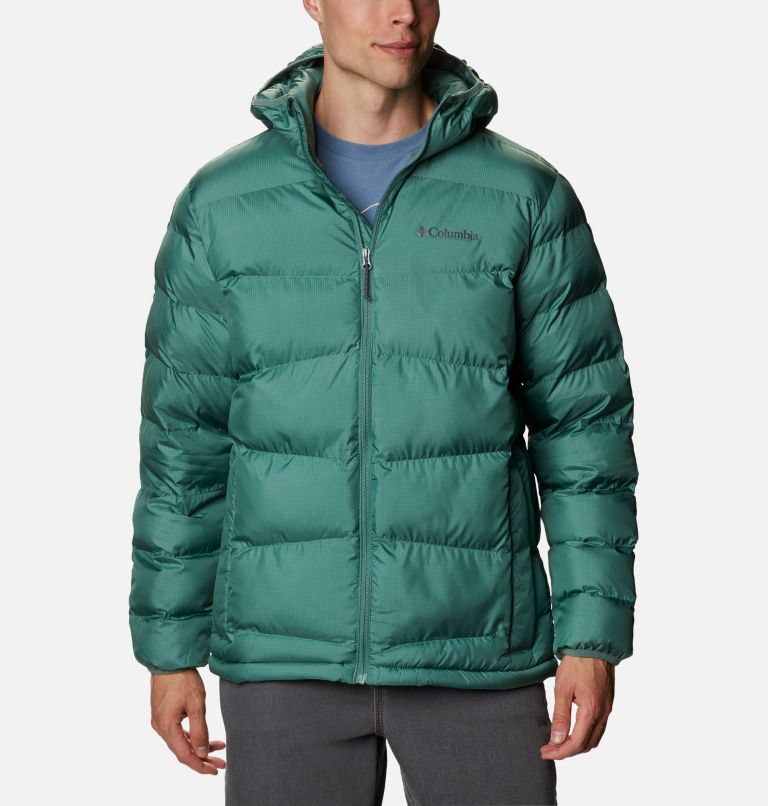 Green Men's Fivemile Butte Hooded Jacket | YXGHUB-358 - Columbia Outlet Store