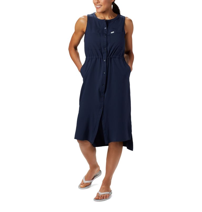 Blue Women's PFG Tamiami Dresses | ASEMDC-652 - Columbia Outlet Store